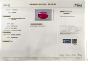 6.62/CT Natural Ruby Stone with Govt. Lab Certificate-16140S206359